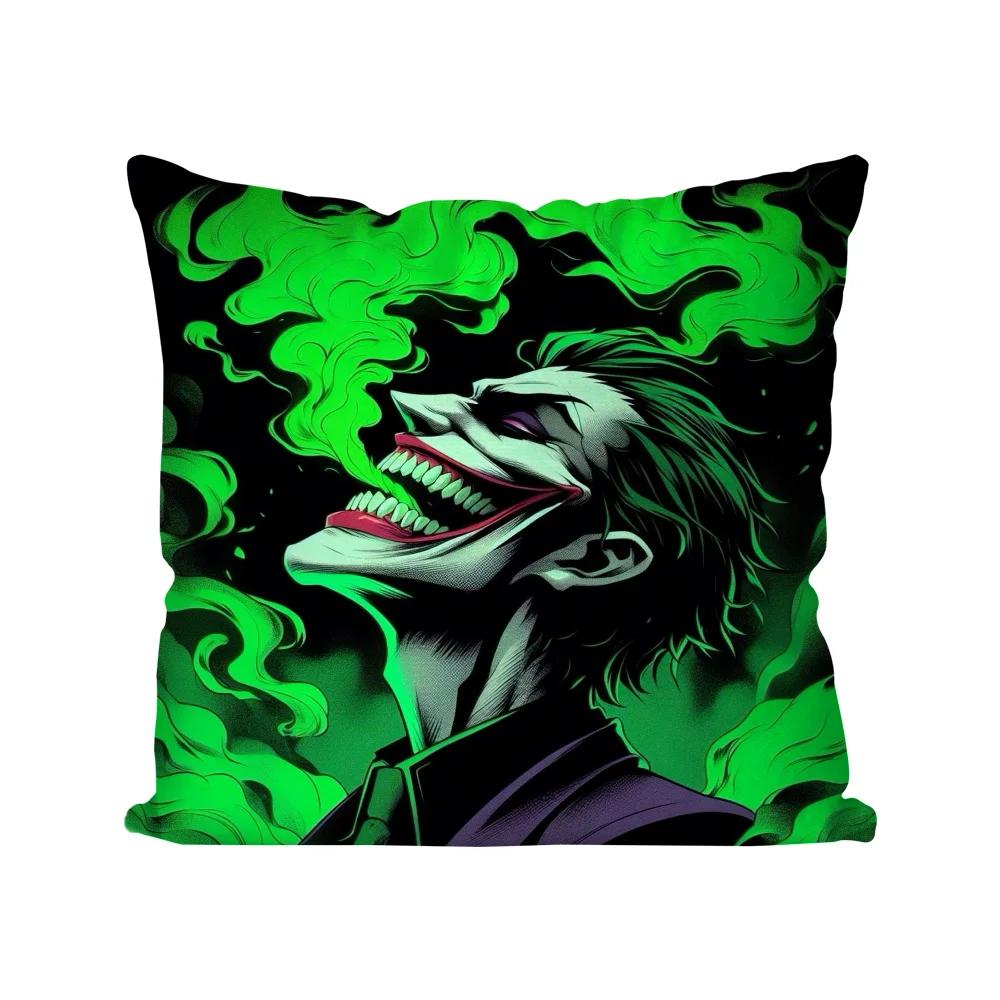 1Pc Super Villain J-Joker Movie Pillow Case Square Pillow Bedroom Sofa Leisurecomfortcushioncarliving Room Home Decoration 40X40