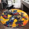 1PC Trans-formers Adventure Round Rug, Non-slip Chair Mat, Home Decor, Circle Carpet Perfect for Office, Bedroom, Living Room,Christmas Gift