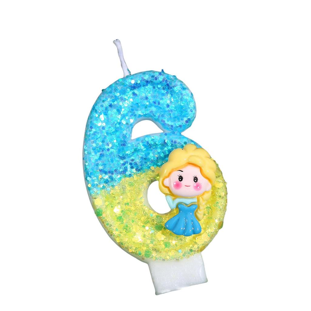 Cartoon Creative Birthday Number Candles for Party Cake Decoration