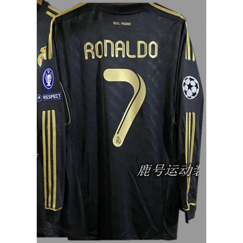 Vintage jersey AC Ronaldo Carlos Nedroba Spain Zidane Mar long-sleeved football jersey S