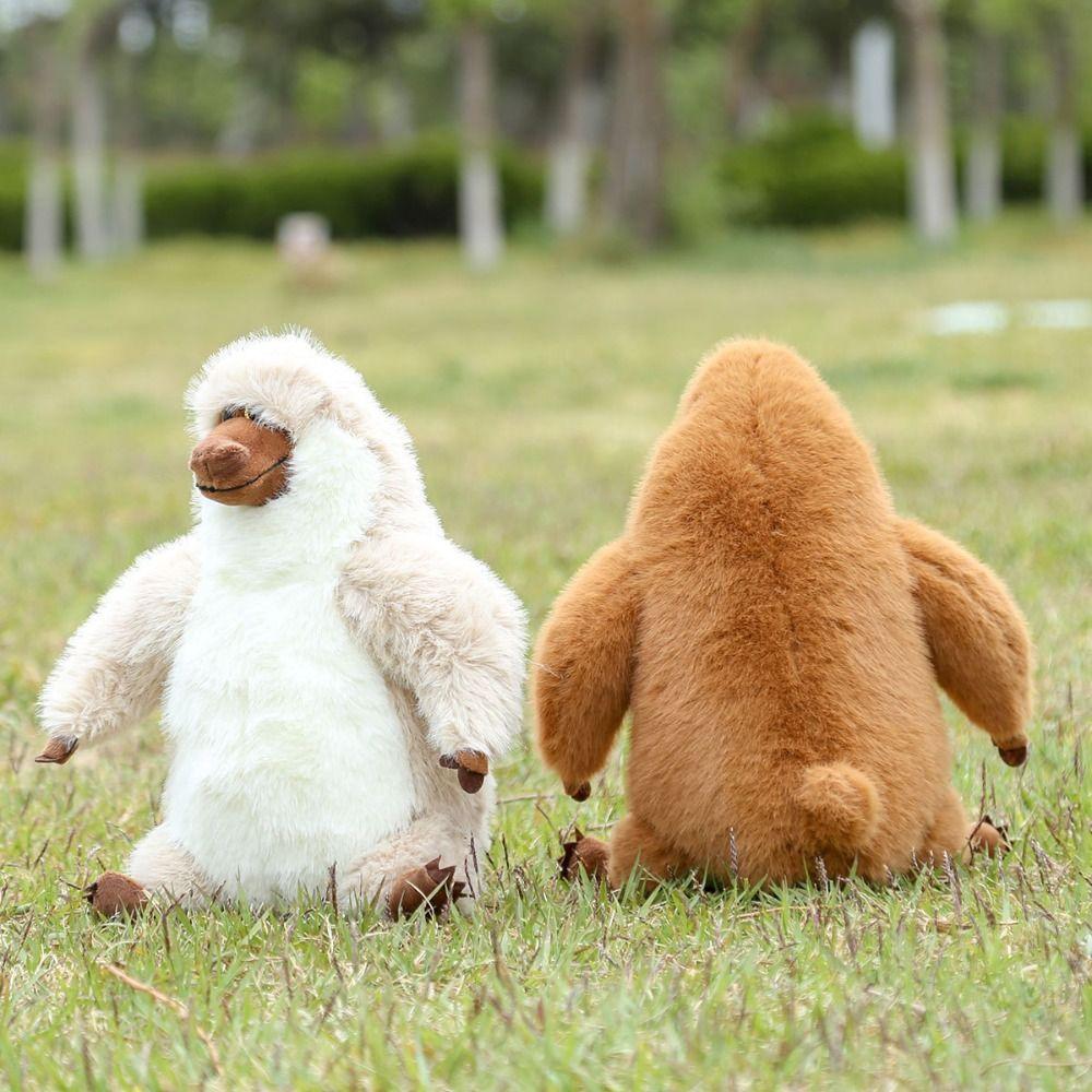 Fluffy Long Nosed Monkey Plush Toys PP Cotton Monkey Animal Plush Doll  Home Decor