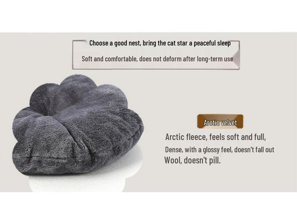 Enclosed Cat & Small Dog Winter Warm Nest Kennel - Four Seasons Sleeping Bag House