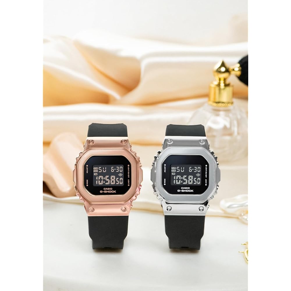 Casio G-Shock GM-S5600UPG-1JF Mid-Size Metal Covered Women's Watch Pink Gold