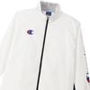 Champion Long Sleeve Windbreaker Size with Logo Men's Jacket, C3-USC15, White, XL, Warm, Water-Repellent, Windproof, One-Point
