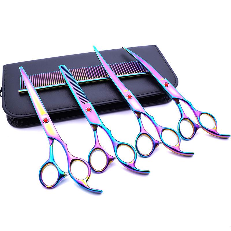 Teddy Dog 6-Inch Stainless Steel Grooming Scissors Set