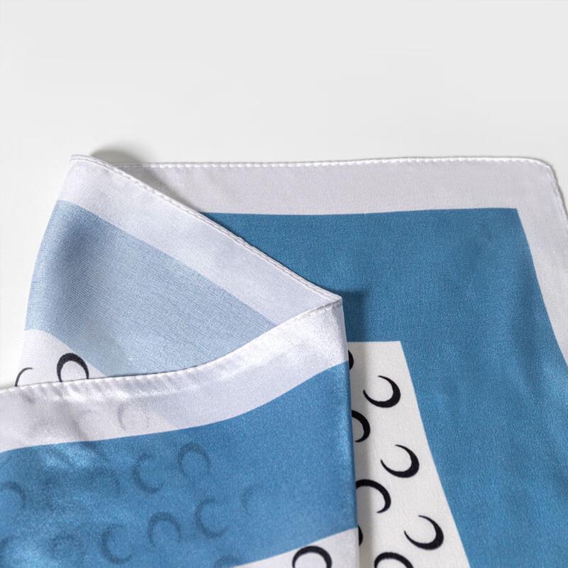 Hengyuanxiang 100% Silk Small Square Scarf