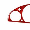 Carbon Fiber Dashboard Trument Decor Frame Red For BMW 3 Series E46 1998-05