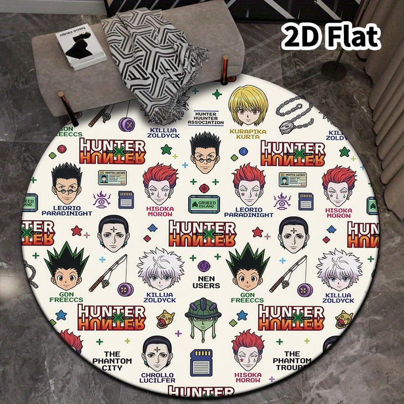 Hunter X Hunter Round Area Rug Carpet Rug For Living Room Bedroom Sofa Playroom Decor Nonslip Floor Mat