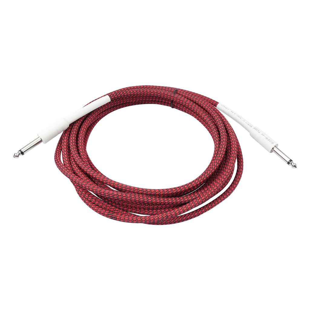 Gitarledning Elektrisk Instrumentkabel Bassledning 6,35 mm Rett til Rett for Elektrisk Gitar