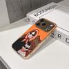 Lucky Start Phone Case For iPhone 17 16 15 14 13 12 11 Pro Max 16E Gold Electroplated Glass Shell  Orange Cool Duo Cover