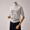 Customable Short Sleeve Knit Frame Lettering T2604kn077b