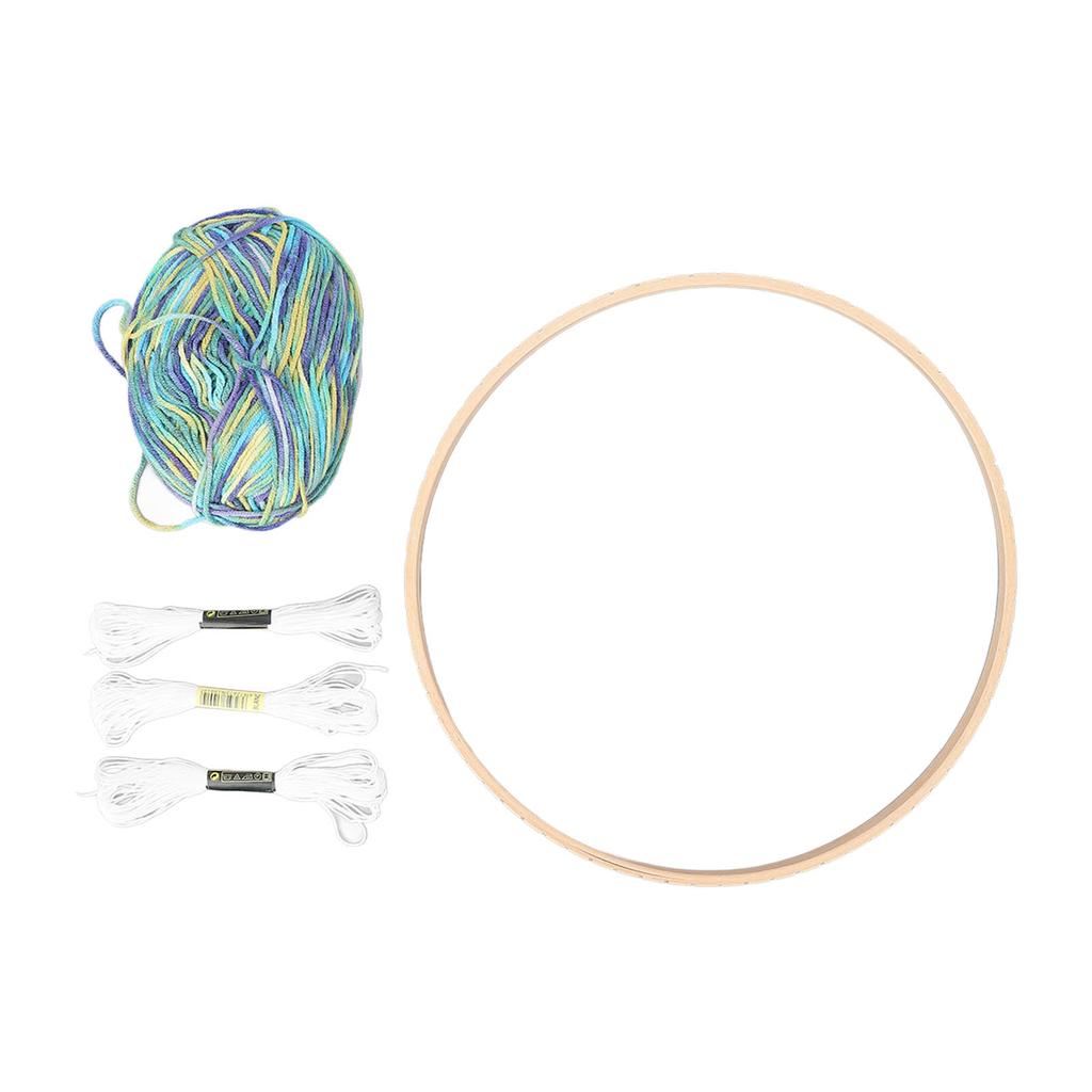 Knitting Loom Set Circular Home Knitter Machine Kit with Colorful Wool for Coasters Hats Bags Crafts