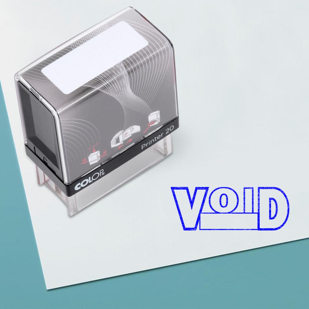 Void Self Inking Rubber Stamp Custom Colop Office Stationary P20 Mini Stamper
