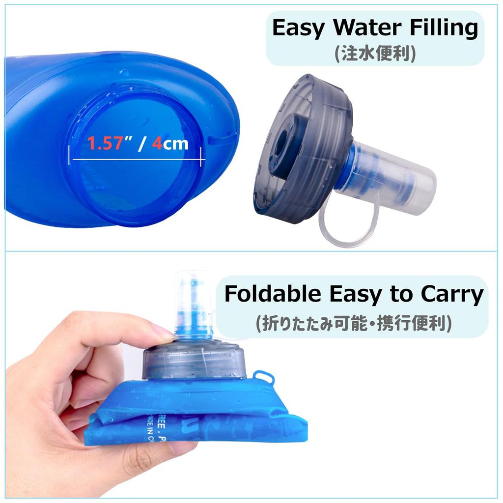 Azarxis Hydration Foldable Water TPU Water Portable Water Soft Water 500ml Bottle, Bottle, Bottle, Bottle, Bottle, Flask, Lightweight, Supply,
