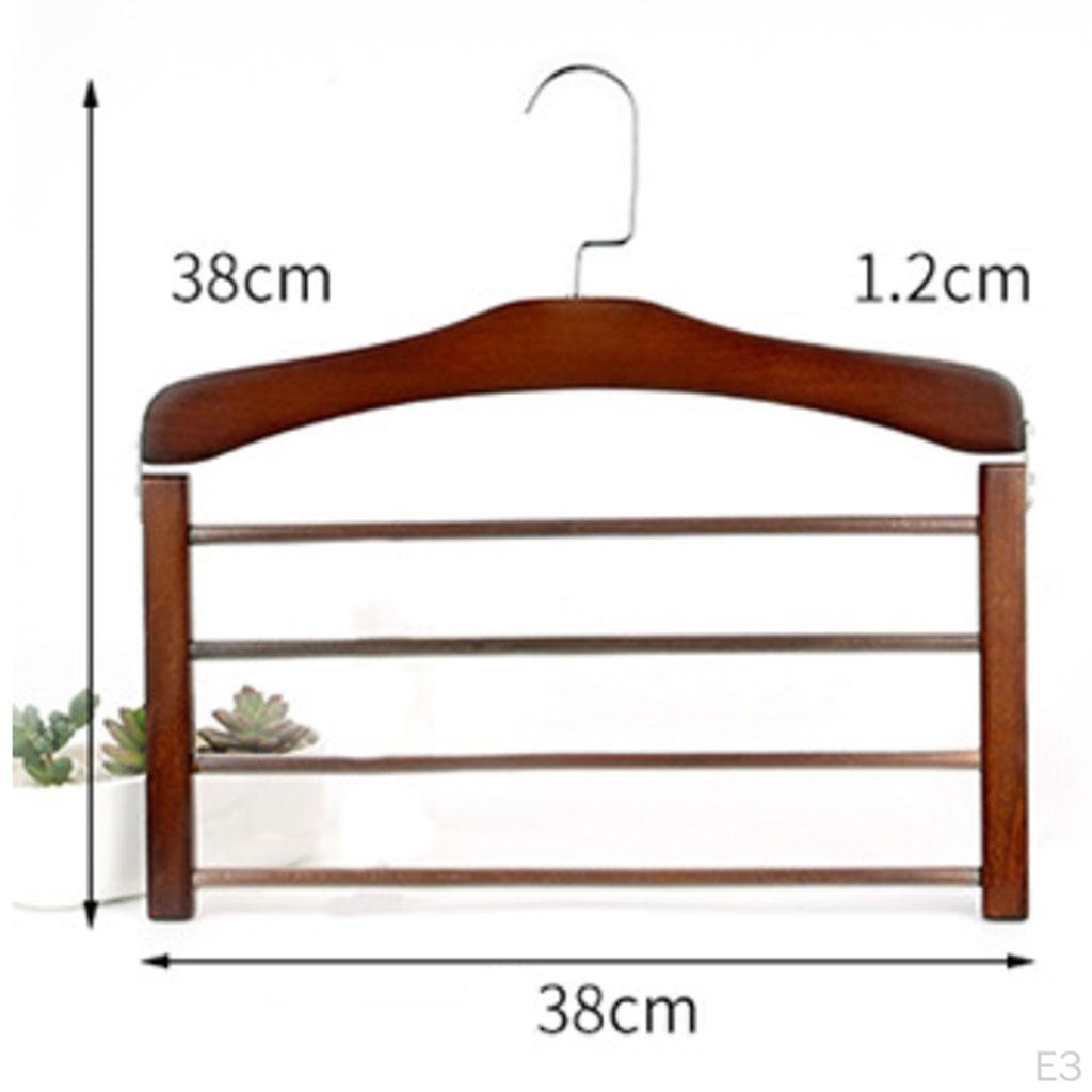 Non-slip Wooden Skirts Coat Hanger Clothes