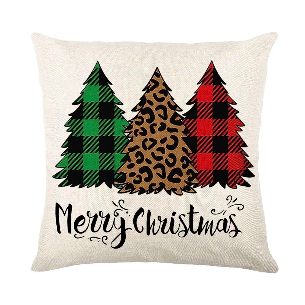 Poszewka na poduszkę świąteczna, poszewka na poduszkę z jeleniem w stylu farmhouse, zimowa dekoracja świąteczna, poszewka na poduszkę, dekoracja wnętrza
