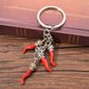 Chili Pendant Keyring Pepper Shaped Keychain Ornament Stylish Bag Embellishment