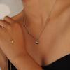 Korean Light Luxury Lucky Doudou Necklace Niche Gold And Silver Women'S Non-Fading Titanium Steel Collarbone Chain