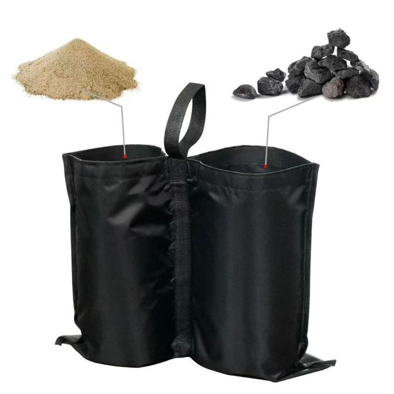 Fillable Tent Weight Bags 4 Pack for Camping Shelter Use, Yard Shade Hold and Added Ground Support Around Tents