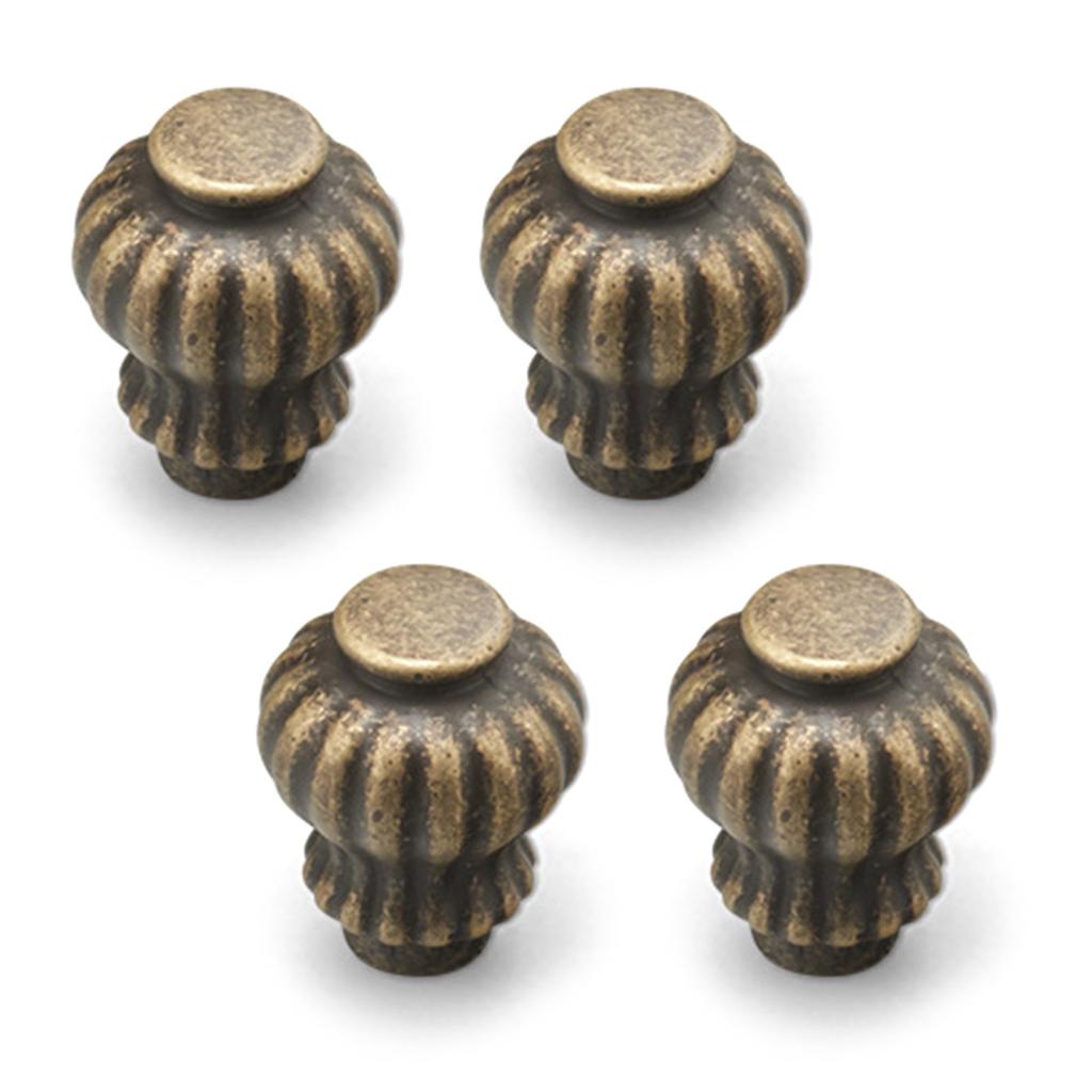 4pcs French Style Antique Cabinet Handles Retro Hardware Furniture Renovations Hardware Upgrades for Dresser & Vanity