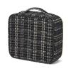Francfranc Tweed Vanity Makeup Bag In Black
