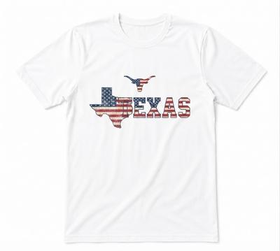 Texas American USA Inspired State Pride Gift Unisex Tee White T-shirt