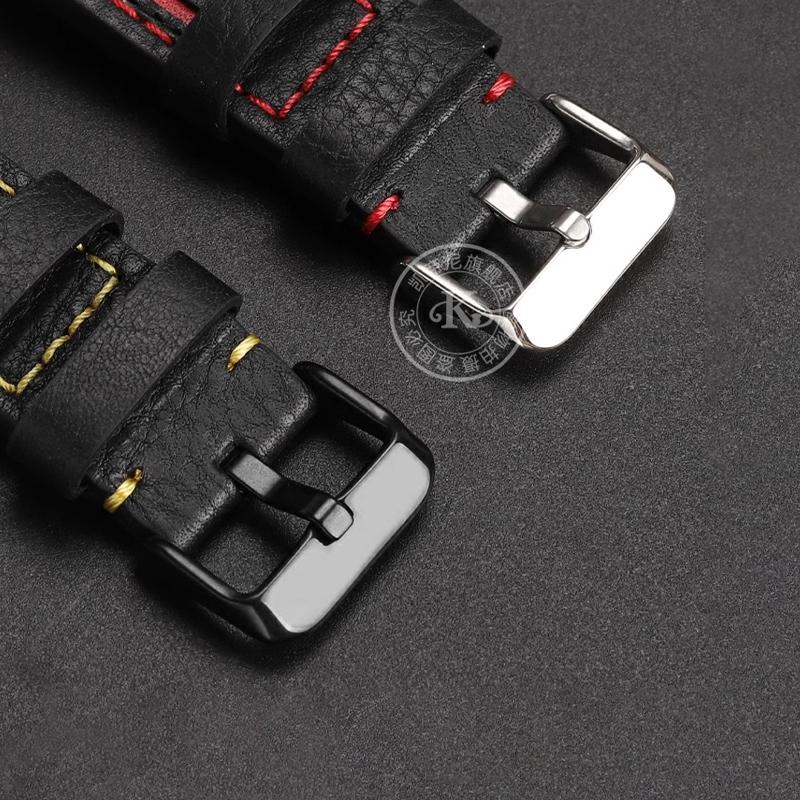 22mm Italian Leather Bracelet For Casio Edifice Heart of the Earth EFR-303CL Leather Watchband Efr-303d/l Watch Strap 22mm ECB-9