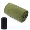 Portable Sleeping Bag Liner Microfiber Fleece Travel Sheet Sleep Sack Zippered Camping Blanket For Outdoor Camping Tent Bed