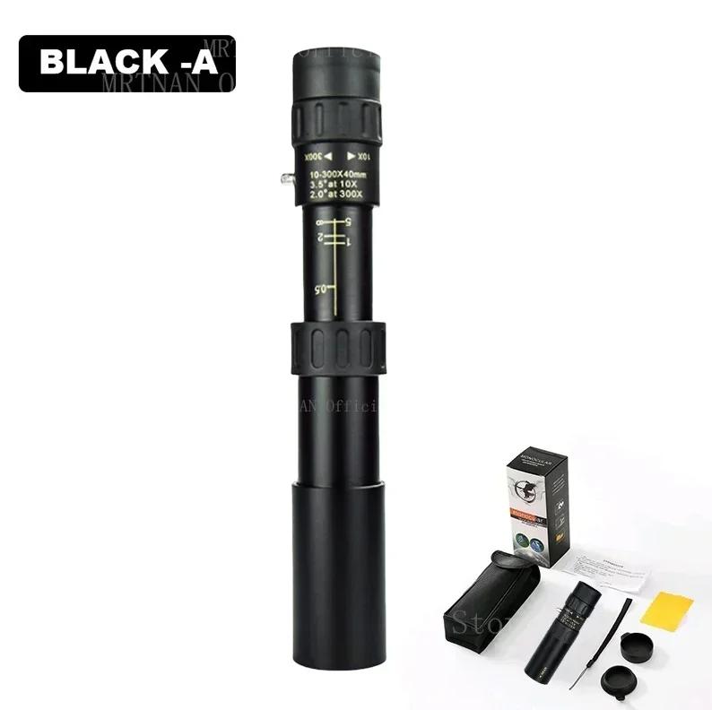 

Professional HD 10-300x40 Zoom Monocular Telescope Portable Long Range Binoculars for Outdoor Hunting And Camping