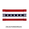 2 X 20 Ft 4th of July & Independence Day Decor Wear Resist Oversized Patriotic Bunting Flags for Outdoor Porch Garden Decoration