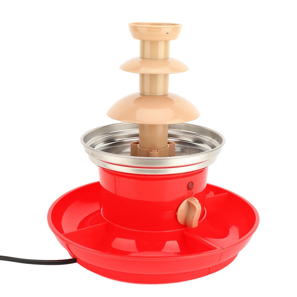 Partiler için Elektrikli Çikolata Şelalesi Makinesi 30W 50HZ 3 Katlı Çikolata Şelalesi ve Fondü