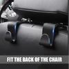 1/2/4 Pcs Universal Car Seat Hooks Auto Headrest Back Seat Hook Vehicle Storage Hanger for Handbags Grocery Bag Car Interior Accessories