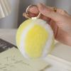 Cute Tennis Ball Key Chain Rabbit Fur Ball Key Chain 8cm Pompons Keychain Plush Bag Charm Girl's Gift Keyring Accessory Key Ring