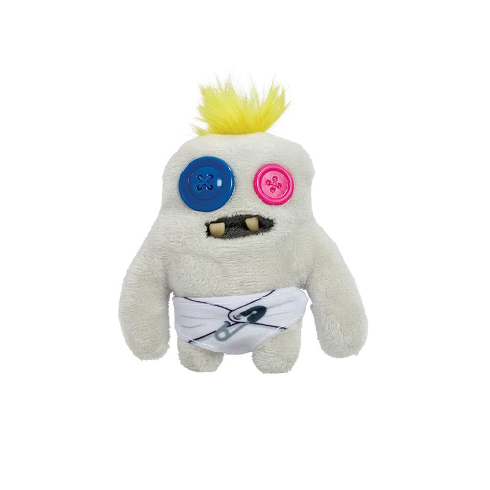 Peluche Monstre Bébé Rigolo Fuggler, Dents Mignonnes et Yeux Écarquillés, Décoration pour Halloween, Cadeau with box