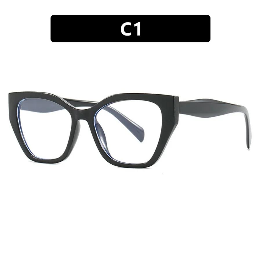 

Новые женские модные очки «кошачий глаз», оправа, тренд, ретро, плоское зеркало, сращивание, анти-синий свет, мужские декоративные простые очки