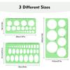 3Pcs Circle Template, Circle Template for Drawing 3 Sizes Circle Stencil Templates for Drafting, Circle Drawing Tool for Office, School, Drawing