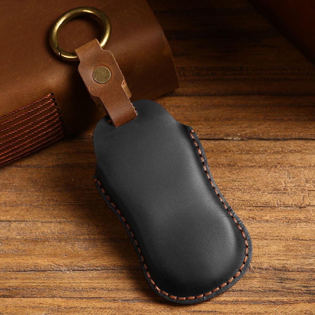 Geely Key Case: Handmade Top Layer Cowhide Leather Key Protector