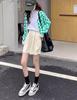 Women's High-Waist Corduroy A-Line Shorts - Autumn/Winter 2023 Collection: Slim, Retro, Casual Style