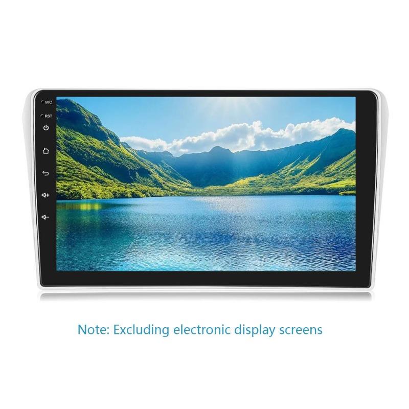 Car Fascia for TOYOTA AVENSIS(9INCH, Silvery)2002-2008 Car Radio Frame Android Navigation Panel Frame Dashboard Kit