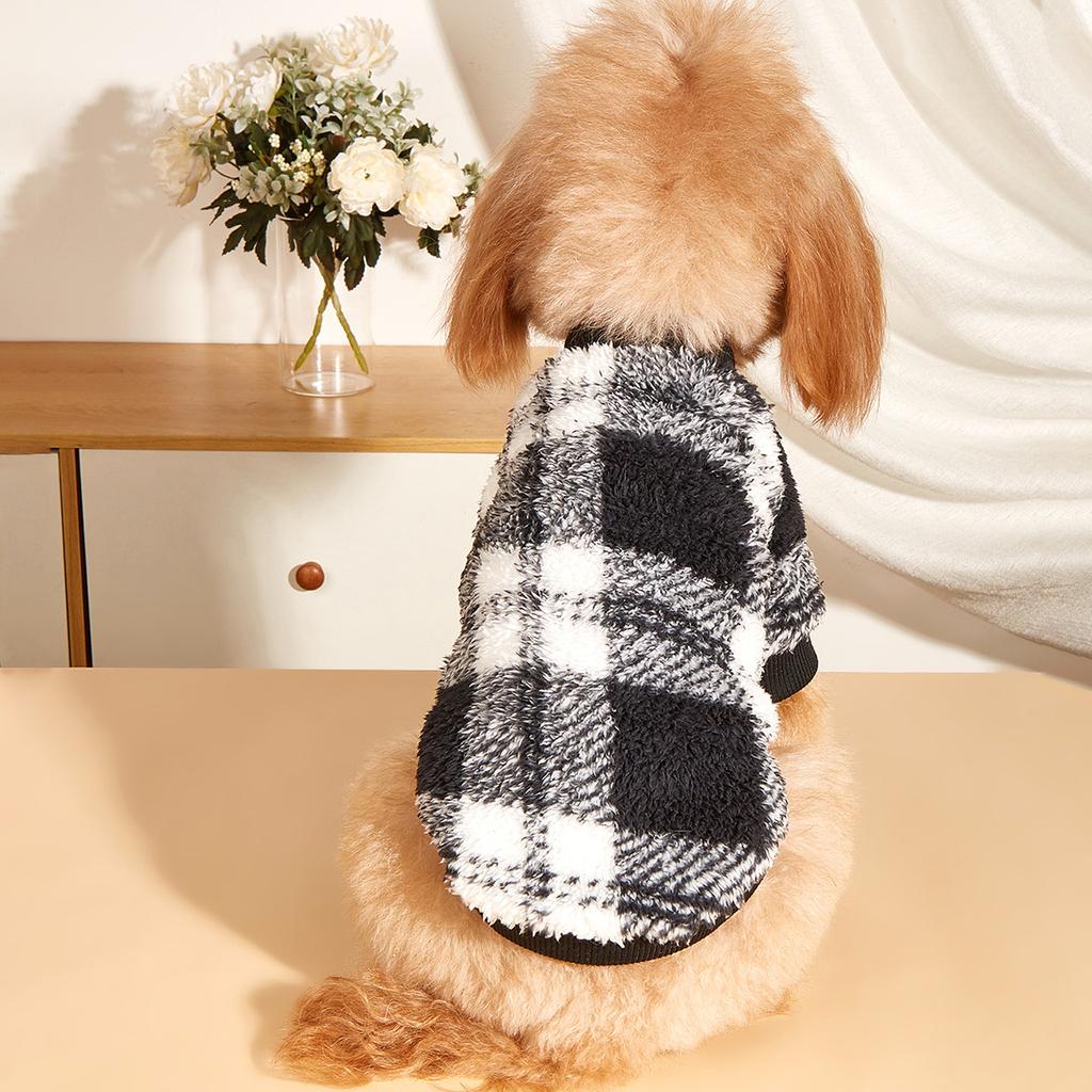 Warm Fleece Dog Hoodie Pullover Winter Pet Dog Clothes for French Bulldog Yorkies Clothing for Small Medium Dogs Cats Puppy Coat