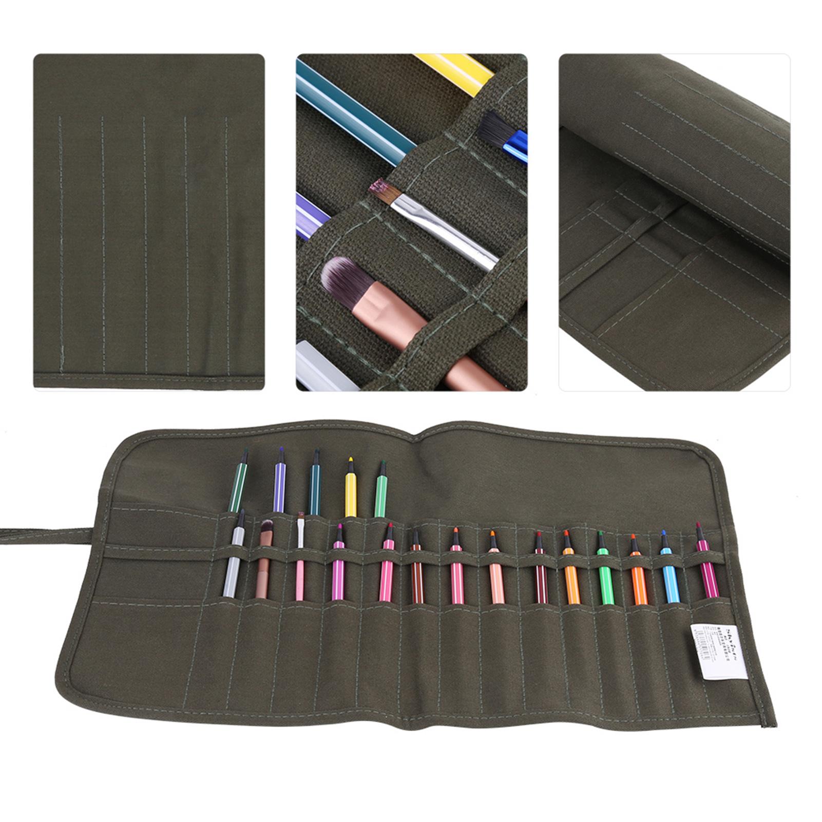 Paint Brush Hold , New Larg  30 Holes     and Organiz s Artist Draw Pen Wat color Oil Brushes Case   Hold s Artist Paint Brush Bag
