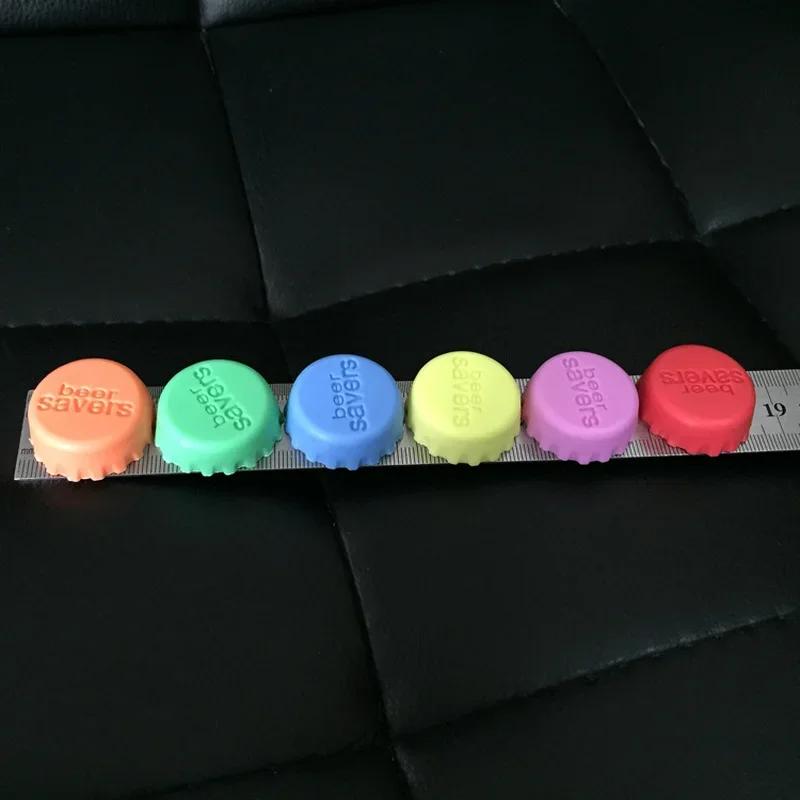 6 pcs/bag Silicone Wine Bottle Caps Creative Home Candy Color Beer Protector Sealing Stopper Wine Bottle Stopper