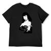 Horror Movie Tee Bettie Mae Page Betty Queen of Pinups Classic Cool Women Love White T-Shirt Oversized Mens Clothes