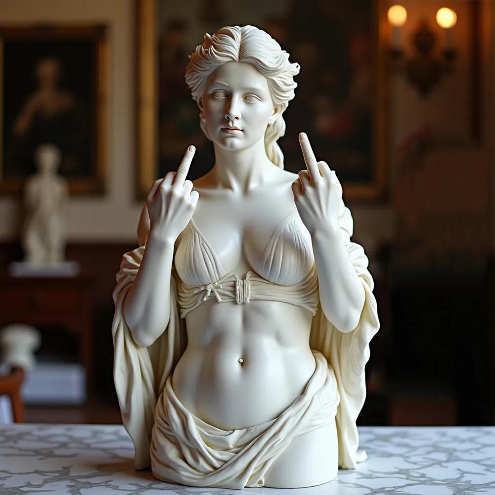 Statue Of Vienna Goddess Funny Goddess Statue 3D Resin Craft Symbol Ornaments Home Cultural Dec F2R4