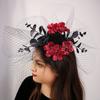 Elegant Halloween Hairpin Fashion Mesh Headpiece Creative Rose Hairpin  Halloween Party