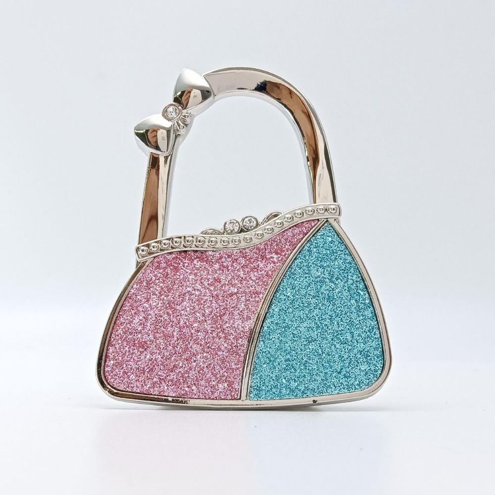 Pretty Foldable Purse Hook for Women Creative Durable Table Hanger Portable Handbag Hook for Table