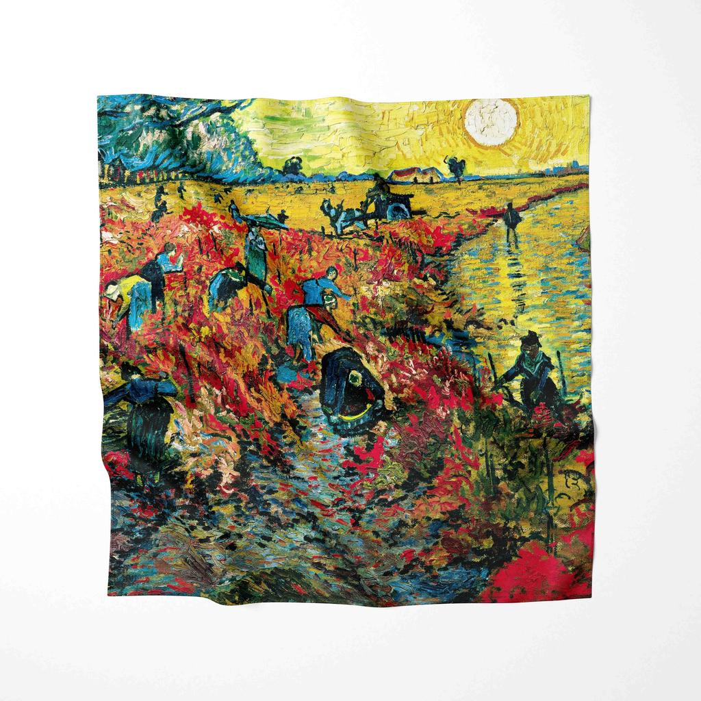 Luxury Brand Women Fashion Oil Painting Scarf  Silk Shawls Scarves Summer Lady Bandanas Foulard Hijab Scarfs For Ladies