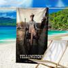 Ultra-Soft Beach Towel with Yellowstone Theme,Ideal for Pool - Camping, Diving - Perfect Travel Essential, Vibrant Beach Towel.
