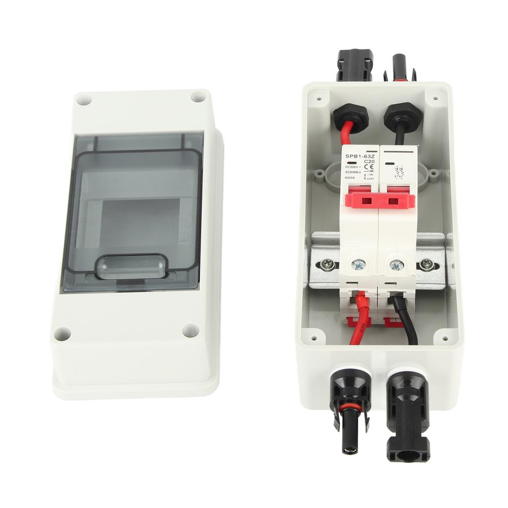Solar Disconnect Switch Mini Circuit Breaker with IP65 Waterproof Distribution Box PV Disconnector DC500V