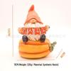 European-American Harvest Festival Resin Scarecrow & Gnome Ornaments for Thanksgiving